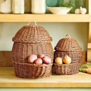EUC - Gardener's Onion & Potato Storage Baskets